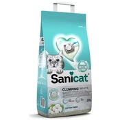 SANICAT Posip za macke Bentonit sa aktivnim kiseonikom Clumping White 8l
