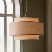 Globen Lighting viseča svetilka Noah Bouclé, O 70 cm, bež - Dnevna soba/jedilnica - Skandinavski - Tkanine/tekstil