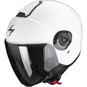 Otvorena kaciga Scorpion EXO-CITY II Jednobojna bijela
