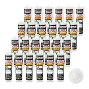IsolBau Sanitarni silikon prozoren Sanitär Silikon 24 x 300ml