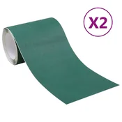 Vidaxl Trak za umetno travo 0,15x20 m zelen