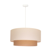 Duolla - Luster na sajli BOHO 1xE27/15W/230V precnika 60 cm bež/braon