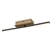 Rabalux Luster Demir, LED, 8W, 4000K, 40x8cm, Crni