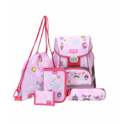 ABC123 TORBA ŠOLSKA 5-DELNI SET SAMOROG PATCH