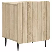 vidaXL Nočna omarica Sonoma hrast 43 x 34,5 x 52 cm Inženirski les