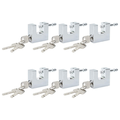 vidaXL vidaXL Žabica 6 pcs srebrna 4,2 x 1,9 x 4 cm elezo, (5000151989)
