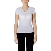 Bombažna kratka majica Armani Exchange ženska, bela barva, XW000521 AF10359