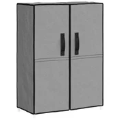 Vidaxl Omarica za čevlje siva 60x28x90 cm iz blaga