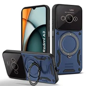 GS Oklepni ovitek za Xiaomi Redmi A3, magnetni obroč, moder