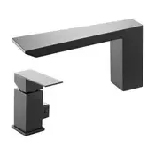 VEVOR Komplet armatur za kad FS10039-MB-G 227x72x175 cm Črna