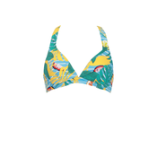 VIVID Bikini zgornji del svetlo modra/rumena/rdeča