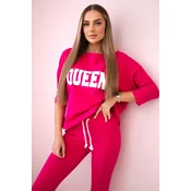 Queen Fuchsia Print Set
