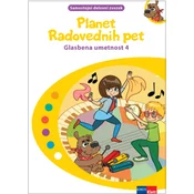 PLANET RADOVEDNIH PET 4, SAMOSTOJNI DELOVNI ZVEZEK ZA GLASBENO UMETNOST, ROKUS-KLETT (921798)