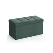 Songmics Shranjevalna klop 38x76x38 cm zelena