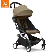 stokke yoyo3 otroški voziček 6+ toffee (white frame)