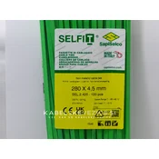 Neon kabelske vezice fluorescenčno zelene 280x4,5 mm SapiSelco (1 pak/100 kos) SEL.41.425R