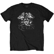 Queen Majica Crest Logo Unisex Black S