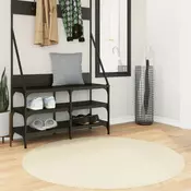 Tepih HUARTE kratkih vlakana mekani i perivi krem O 120 cm