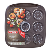 Ploca za Pecnice Pizza Mini Pyrex Asimetria Galvanizirani celik (9 Pretinci) (16 x 16 cm)