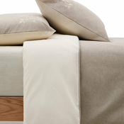 Bež posteljina za krevet za jednu osobu/za produženi krevet od pamucnog perkala 150x220 cm Sotela – Kave Home