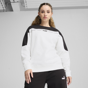 Womens Puma Around The Block Crew, White, Size L, Clothing