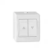 Aling-Conel taster sklopka za roletne 10A 250V~ IP44, bela