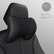 Icaroom Jastuk za vrat za auto, Crni