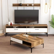 Hanah Home Set TV Komoda i klub sto Orah