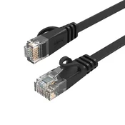 Orico PUG-C6B CAT6 ploščati mrežni kabel, 30m, črn