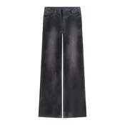 Bershka Kavbojke temno siva