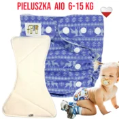 shumee NappiMe plenica za večkratno uporabo AIO žep iz mikroflisa z motivom severnih jelenov