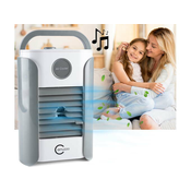GOTEL akumulatorska 3v1 prenosna klimatska naprava (bluetooth zvočnik), 250ml