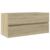 MAISON CHIC Kopalniška omarica za umivalnik - Umivalniška omarica sonoma hrast 100x38,5x45 cm inženirski les, (21758995)
