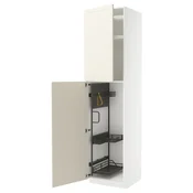 METOD Visoki element-ostava, bela/Bodbyn prljavobela, 60x60x240 cm
