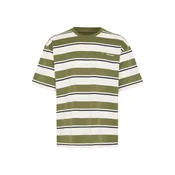 BLEND Majica BHKYRAN zelena/črna/bela