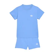 ADIDAS ORIGINALS Komplet SHORT TEE nebeško modra / bela