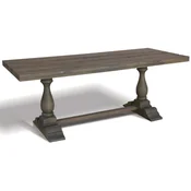 Casa Padrino country style dining table gray - Various Sizes - Rustic solid wood kitchen table - Rustic solid wood dining room furniture - Country style dining room furniture