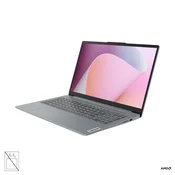 LENOVO Ideapad Slim 3 prenosnik z AMD Ryzen 7 5825U, 15,6 FHD zaslonom, 16 GB RAM, 512 GB SSD, integrirano grafiko (UMA), FREEDOS, barva Arctic Grey, 2-letna garancija, brez napajalnika
