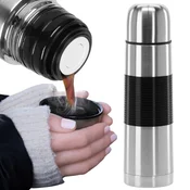 sarcia.eu VACUUM potovalni termos iz nerjavečega jekla, NESLIPNI ročaj, NEPROSTAJEN za čaj in kavo, 750 ml 750 ml