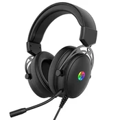Žične gaming slušalke z mikrofonom HP DHE-8005N - črne, RGB osvetlitev (PC)