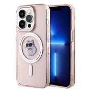 Ovitek Karl Lagerfeld IML MagSafe za iPhone 14 Pro Max - pink choupette
