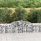 Lucne gabionske košare 15 kom 300x50x60/80 cm pocincano željezo