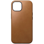 Nomad Modern Leather Case, english tan - iPhone 15 (NM01606185)