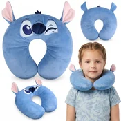 Disney DISNEY Stitch Modra potovalna blazina, vratna blazina za letalo, naslon za glavo za avto