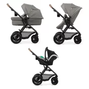 Kinderkraft Voziček 3v1 Moov 2 grey black frame