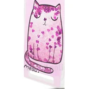 Shimmer Design TPU ovitek Xiaomi Redmi 4A s mačko - roza