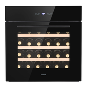 Klarstein Vinsider 30 Built-In Uno, vgradna vinoteka, 30 steklenic, 77 litrov, nerjaveče jeklo (Tinon-Vinsider-30 bl)