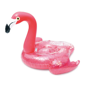 Napihljiva blazina Flamingo z bleščicami