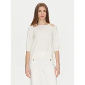 TWINSET Pulover 251TP3490 Écru Loose Fit