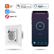 Zigbee vtičnica Tuya polnilnik 20W USB-C USB-A merjenje energije